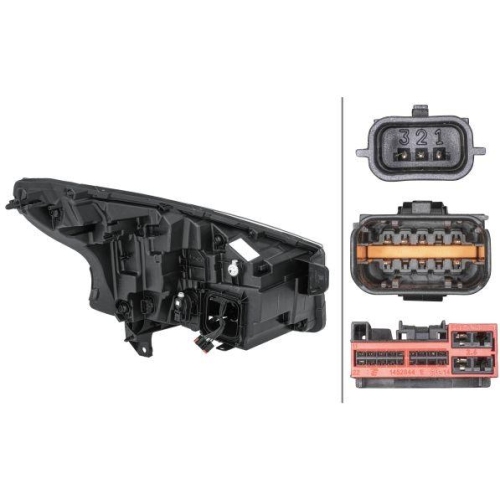 HELLA Hauptscheinwerfer 1EX 014 031-091 für RENAULT, links