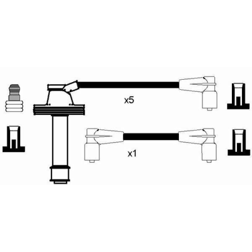Z&uuml;ndleitungssatz NGK 8468 f&uuml;r RENAULT VOLVO DACIA