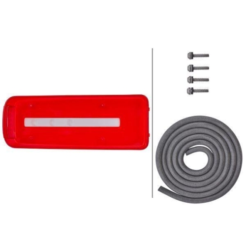 HELLA Lichtscheibe, Heckleuchte 9EL 208 551-001 f&uuml;r DAF SCHWARZM&Uuml;LLER, links