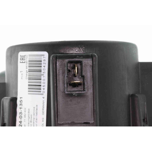 Ansauggebläse, Innenraumluft VEMO V24-03-1351 Original VEMO Qualität für FIAT