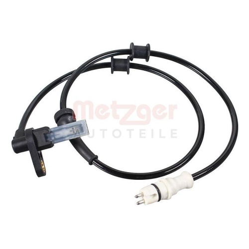 Sensor, Raddrehzahl METZGER 09001531 f&uuml;r RENAULT, Hinterachse links