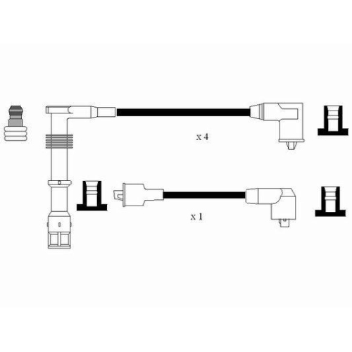 Z&uuml;ndleitungssatz NGK 8589 f&uuml;r, f&uuml;r Fahrzeuge mit Z&uuml;ndverteiler