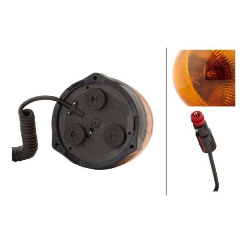 HELLA Rundumkennleuchte 2RL 009 506-311 Rota Compact f&uuml;r VOLVO HUMBAUR