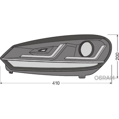 Hauptscheinwerfersatz ams-OSRAM LEDHL102-GTI für