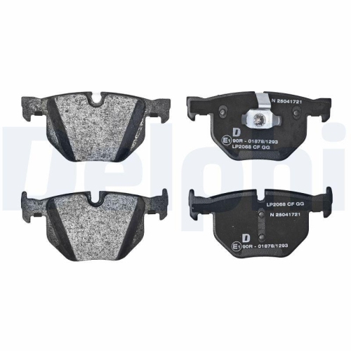 DELPHI LP2068 Bremsbelagsatz, Scheibenbremse f&uuml;r BMW, Hinterachse