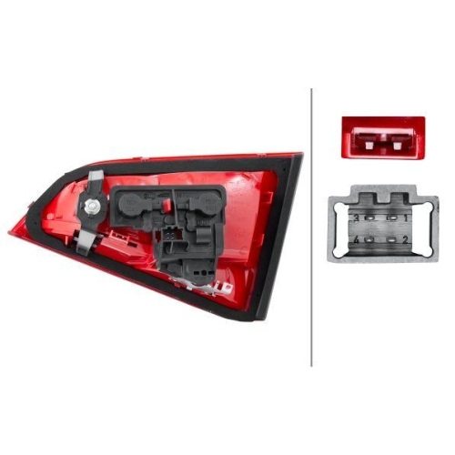 HELLA Heckleuchte 2TZ 009 687-091 für AUDI VW, links