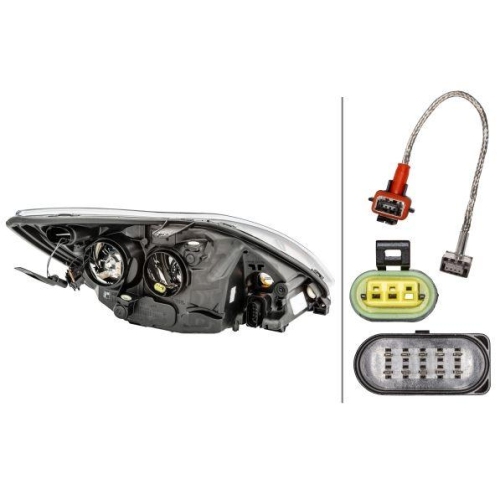 HELLA Hauptscheinwerfer 1LL 354 807-071 für FORD, links