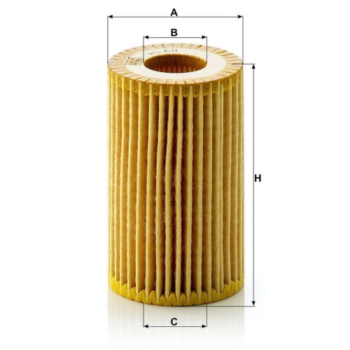 &Ouml;lfilter MANN-FILTER HU 611 x f&uuml;r RENAULT