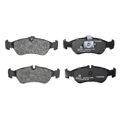 DELPHI LP1596 Bremsbelagsatz, Scheibenbremse f&uuml;r MERCEDES-BENZ VW, Hinterachse