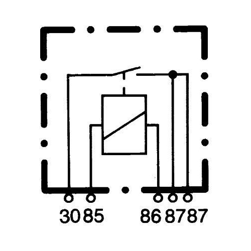HELLA Relais, Arbeitsstrom 4RA 933 791-071 für DAF DAIMLER MAN MERCEDES-BENZ
