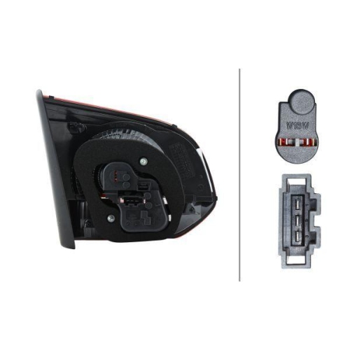 HELLA Heckleuchte 2TZ 009 923-141 für VW, rechts