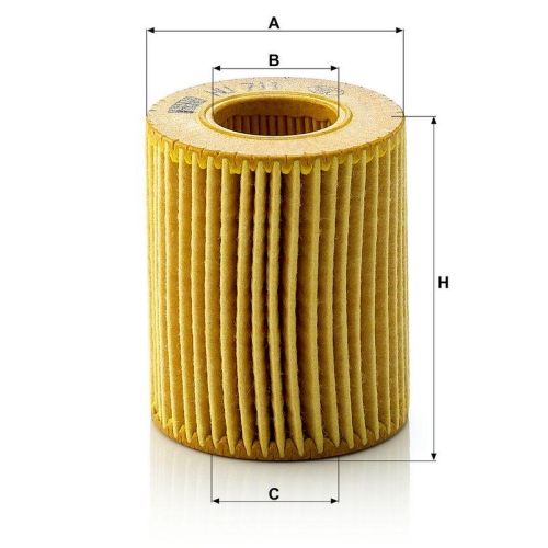 &Ouml;lfilter MANN-FILTER HU 711 x f&uuml;r FORD MAZDA FORD USA