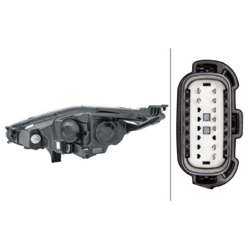 HELLA Hauptscheinwerfer 1EL 354 803-061 für FORD, rechts