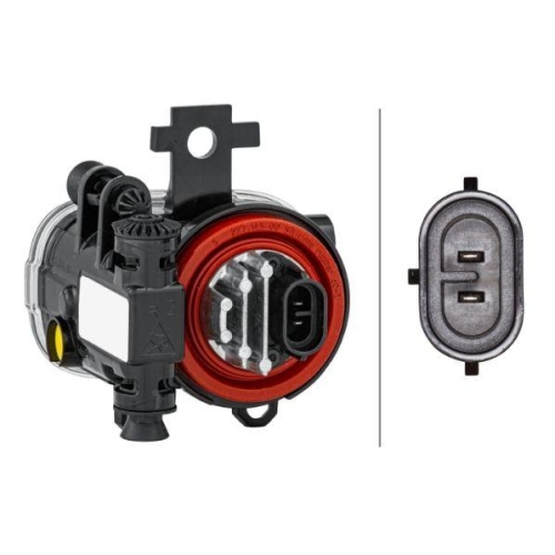 HELLA Nebelscheinwerfer 1NL 013 712-021 für RENAULT, rechts
