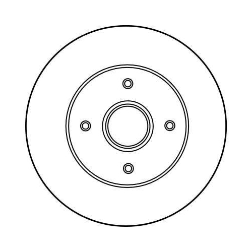 Bremsscheibe TRW DF2706 f&uuml;r RENAULT, Hinterachse