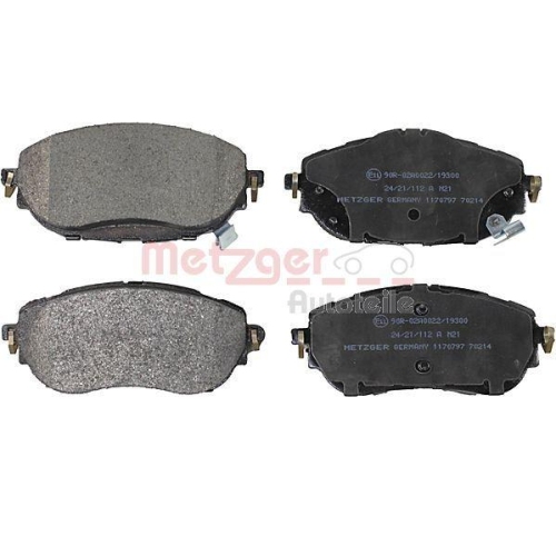Bremsbelagsatz, Scheibenbremse METZGER 1170797 GREENPARTS f&uuml;r TOYOTA