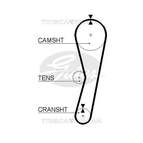 Zahnriemen TRISCAN 8645 5127 für DANA