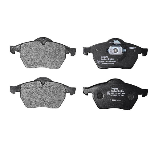 DELPHI LP1600 Bremsbelagsatz, Scheibenbremse f&uuml;r OPEL SAAB VAUXHALL, Vorderachse
