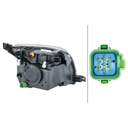 HELLA Hauptscheinwerfer 1ED 247 026-251 für FORD, links