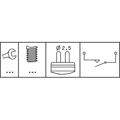 HELLA Schalter, Rückfahrleuchte 6ZF 008 621-051 für MERCEDES-BENZ EVOBUS