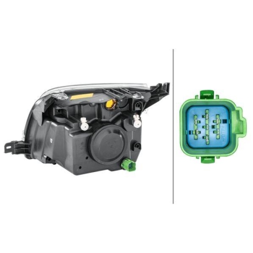 HELLA Hauptscheinwerfer 1ED 247 026-261 f&uuml;r FORD, rechts