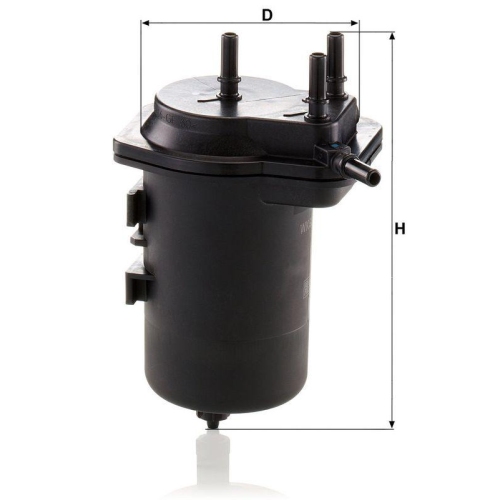 Kraftstofffilter MANN-FILTER WK 939/7 f&uuml;r RENAULT
