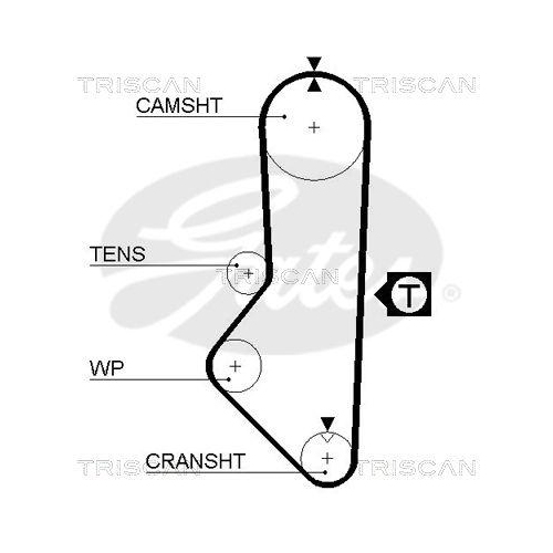 Zahnriemen TRISCAN 8645 5128 f&uuml;r MAZDA