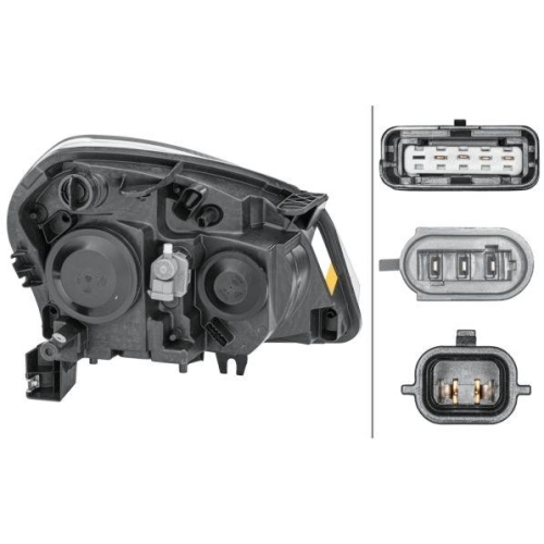 HELLA Hauptscheinwerfer 1EF 238 042-011 für NISSAN NISSAN (DFAC), links