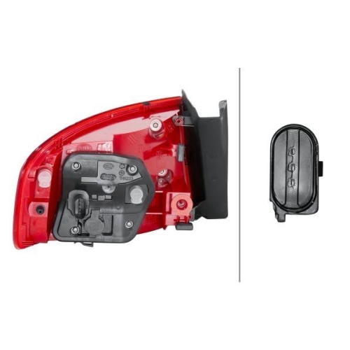 HELLA Heckleuchte 2VA 010 085-101 f&uuml;r AUDI VW, rechts