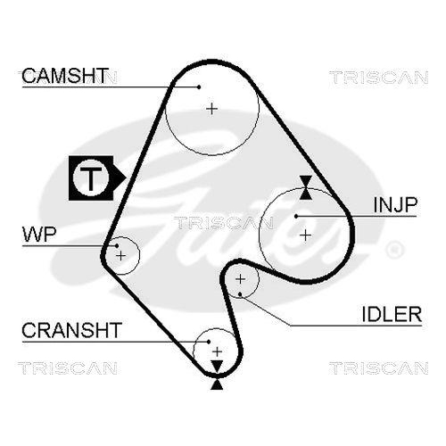 Zahnriemen TRISCAN 8645 5129 für DANA