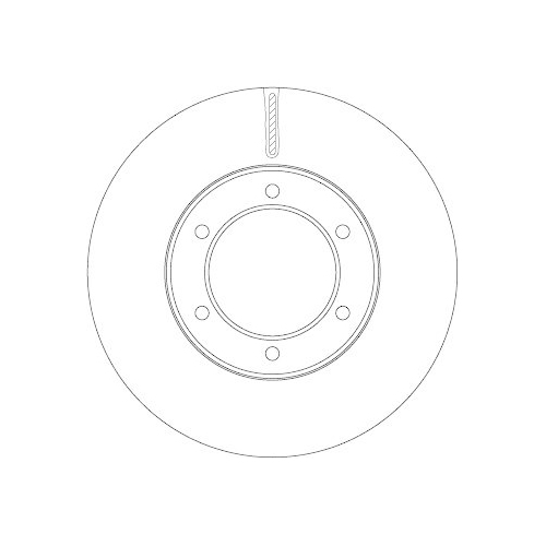 Bremsscheibe TRW DF7412 f&uuml;r TOYOTA, Vorderachse