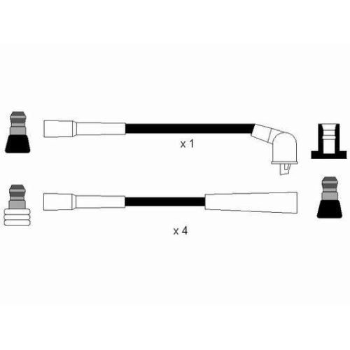 Z&uuml;ndleitungssatz NGK 0701 f&uuml;r, f&uuml;r Fahrzeuge mit Z&uuml;ndverteiler