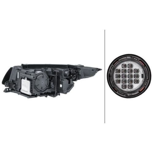 HELLA Hauptscheinwerfer 1EL 354 806-061 für FORD LAND ROVER, rechts