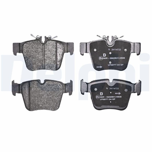 DELPHI LP3277 Bremsbelagsatz, Scheibenbremse f&uuml;r MERCEDES-BENZ, Hinterachse