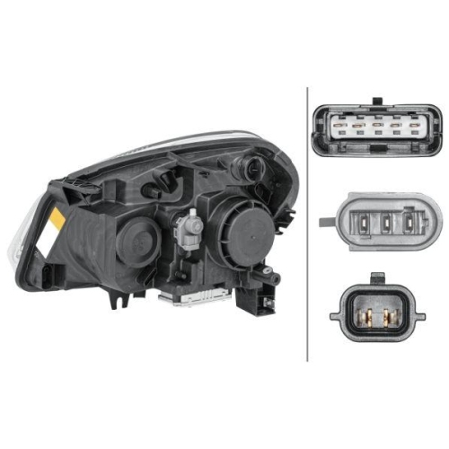 HELLA Hauptscheinwerfer 1EF 238 042-121 für NISSAN NISSAN (DFAC), rechts