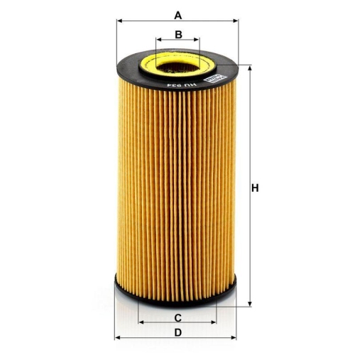 &Ouml;lfilter MANN-FILTER HU 934 x f&uuml;r MERCEDES-BENZ