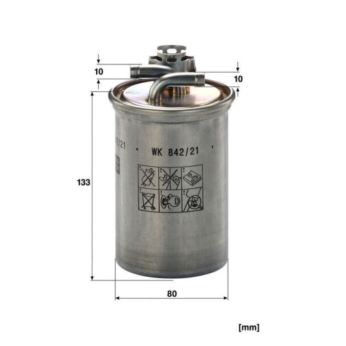 Kraftstofffilter MANN-FILTER WK 842/21 x f&uuml;r VAG