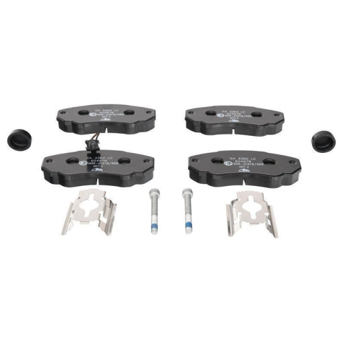 Bremsbelagsatz, Scheibenbremse ATE 13.0460-4978.2 f&uuml;r CITRO&Euml;N FIAT PEUGEOT