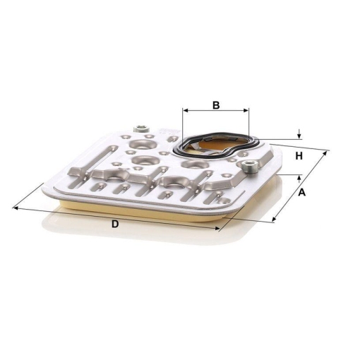 Hydraulikfilter, Automatikgetriebe MANN-FILTER H 20 002 KIT f&uuml;r VAG