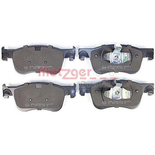 Bremsbelagsatz, Scheibenbremse METZGER 1170804 f&uuml;r CITRO&Euml;N, Vorderachse