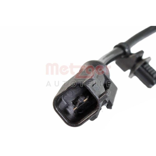 Sensor, Raddrehzahl METZGER 09001512 f&uuml;r FORD, Hinterachse
