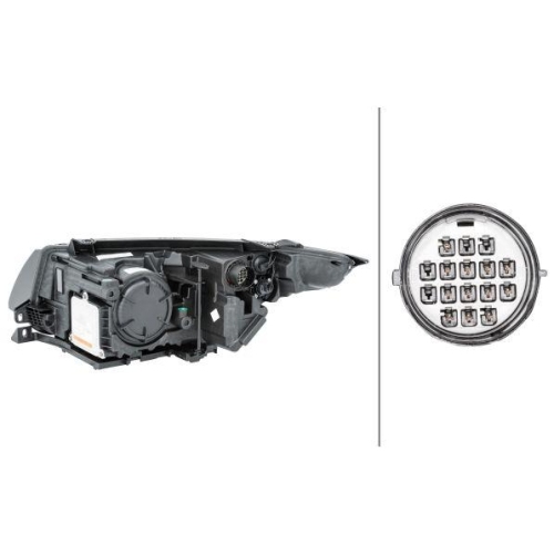 HELLA Hauptscheinwerfer 1LL 354 806-041 für FORD LAND ROVER, rechts