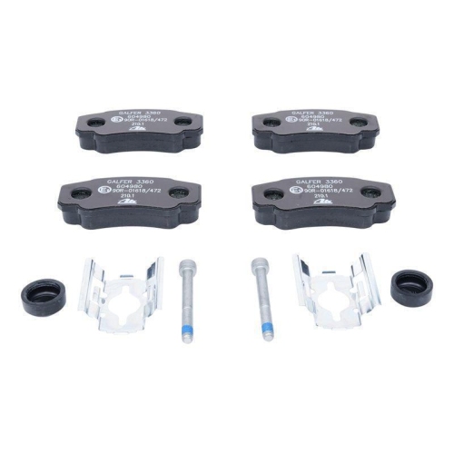 Bremsbelagsatz, Scheibenbremse ATE 13.0460-4980.2 f&uuml;r CITRO&Euml;N FIAT PEUGEOT