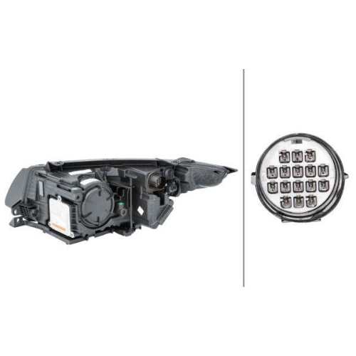 HELLA Hauptscheinwerfer 1LL 354 806-081 für FORD LAND ROVER, rechts