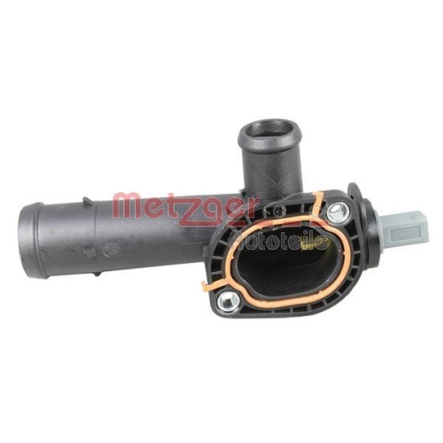 K&uuml;hlmittelflansch METZGER 4010230 f&uuml;r VW, Zylinderkopf, getriebeseitig