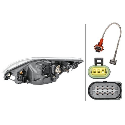 HELLA Hauptscheinwerfer 1LL 354 807-081 für FORD, rechts