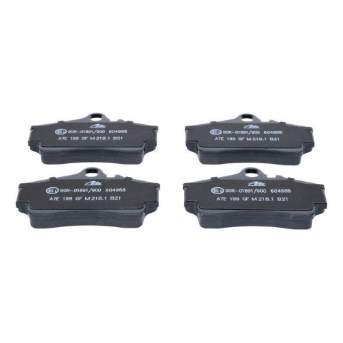 Bremsbelagsatz, Scheibenbremse ATE 13.0460-4988.2 f&uuml;r PORSCHE, Hinterachse