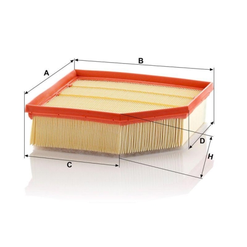 Luftfilter MANN-FILTER C 23 129 f&uuml;r VOLVO