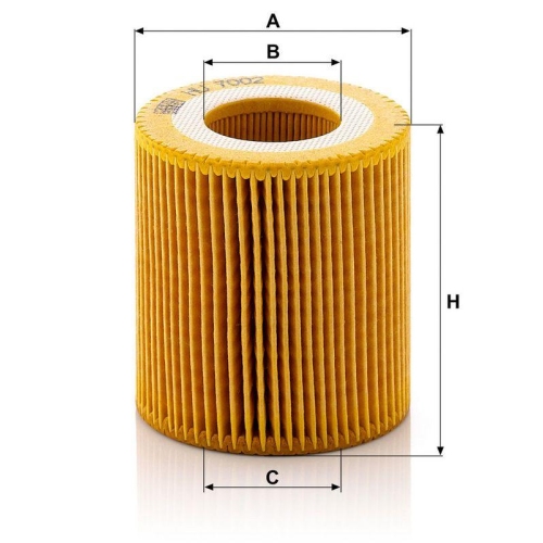 &Ouml;lfilter MANN-FILTER HU 7002 z f&uuml;r FORD MAZDA VAG