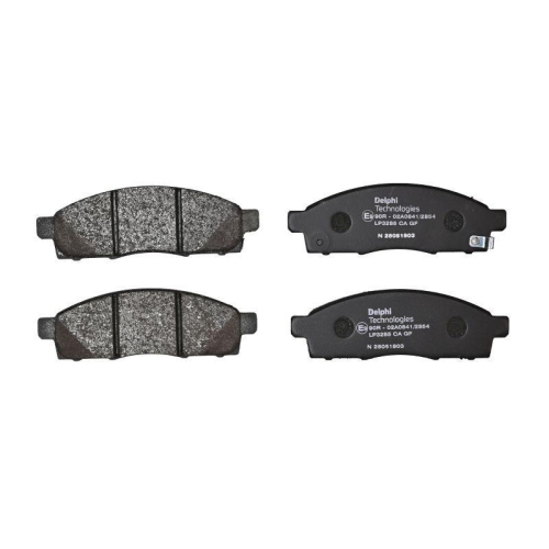 DELPHI LP3285 Bremsbelagsatz, Scheibenbremse f&uuml;r NISSAN, Vorderachse